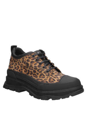 Deportivas mujer - negras - Animal print