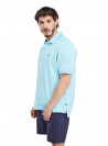 Polera Soria Hombre G966 PANAMA JACK turquesa