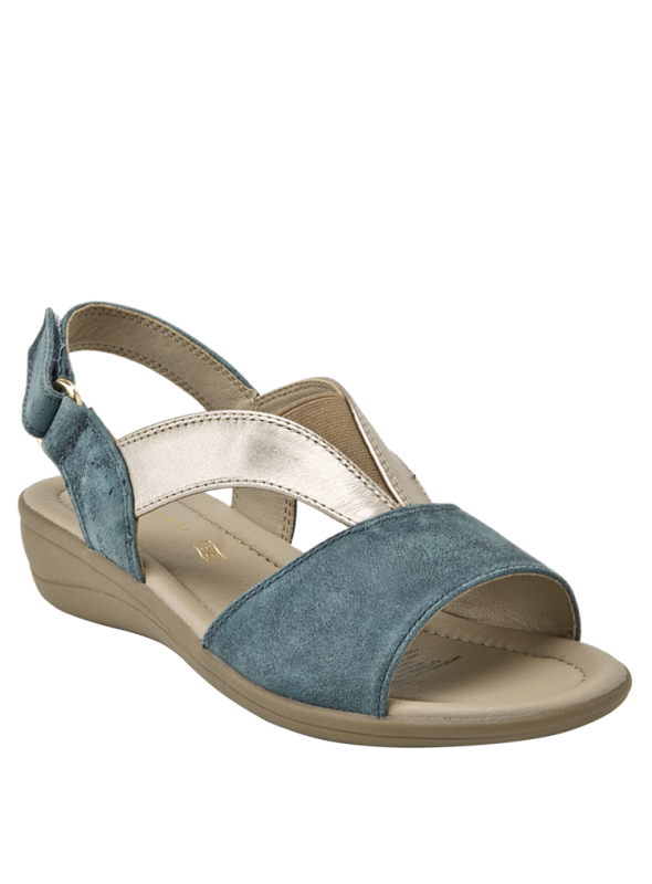 Sandalia Mujer D601 BRUNO ROSSI azul