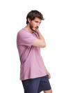 Polera Mallorca Hombre G946 PANAMA JACK ciruela