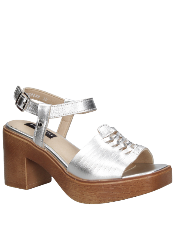 Sandalia mujer K212 Pollini Plata