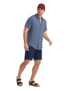 Camisa Ardila K863 PANAMA JACK AZUL