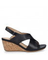 Sandalia Mujer U017 16 Hrs negro