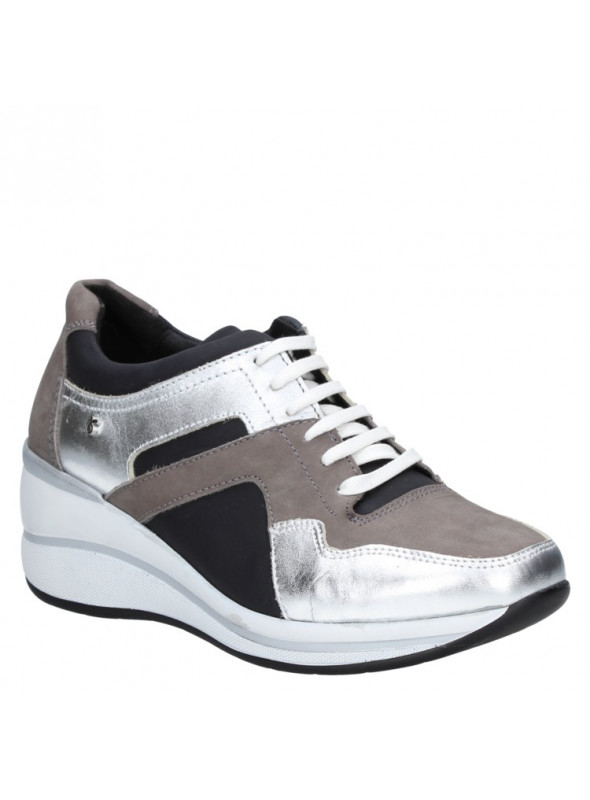 Zapatilla Mujer W077 16 Hrs plata