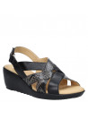 Sandalia Mujer W089 16 Hrs negro