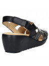 Sandalia Mujer W089 16 Hrs negro