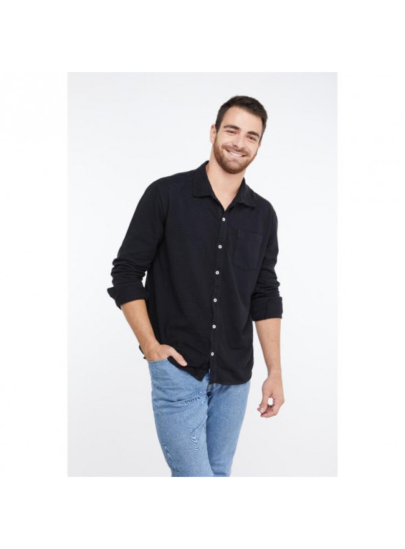 Camisa Hombre D122 Panama Jack negro