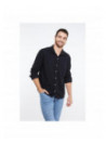 Camisa Hombre D122 Panama Jack negro